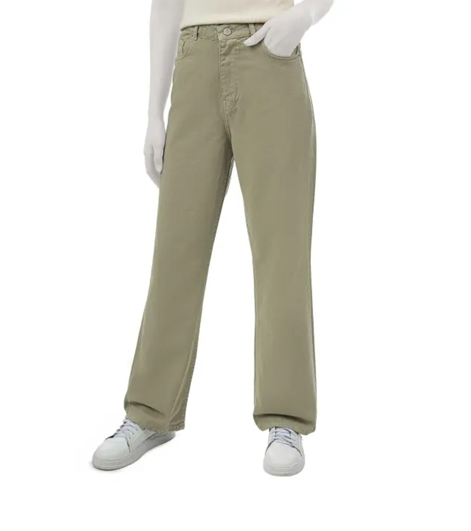 شلوار کتان نیم بگ قد 105 الا